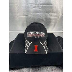 American Chopper Motorcycle Black Widow Hat/Cap By H3 SportGear ~ Adjustable